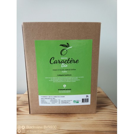 Huile d'Olive " Caractère" Bio - Bib 2L